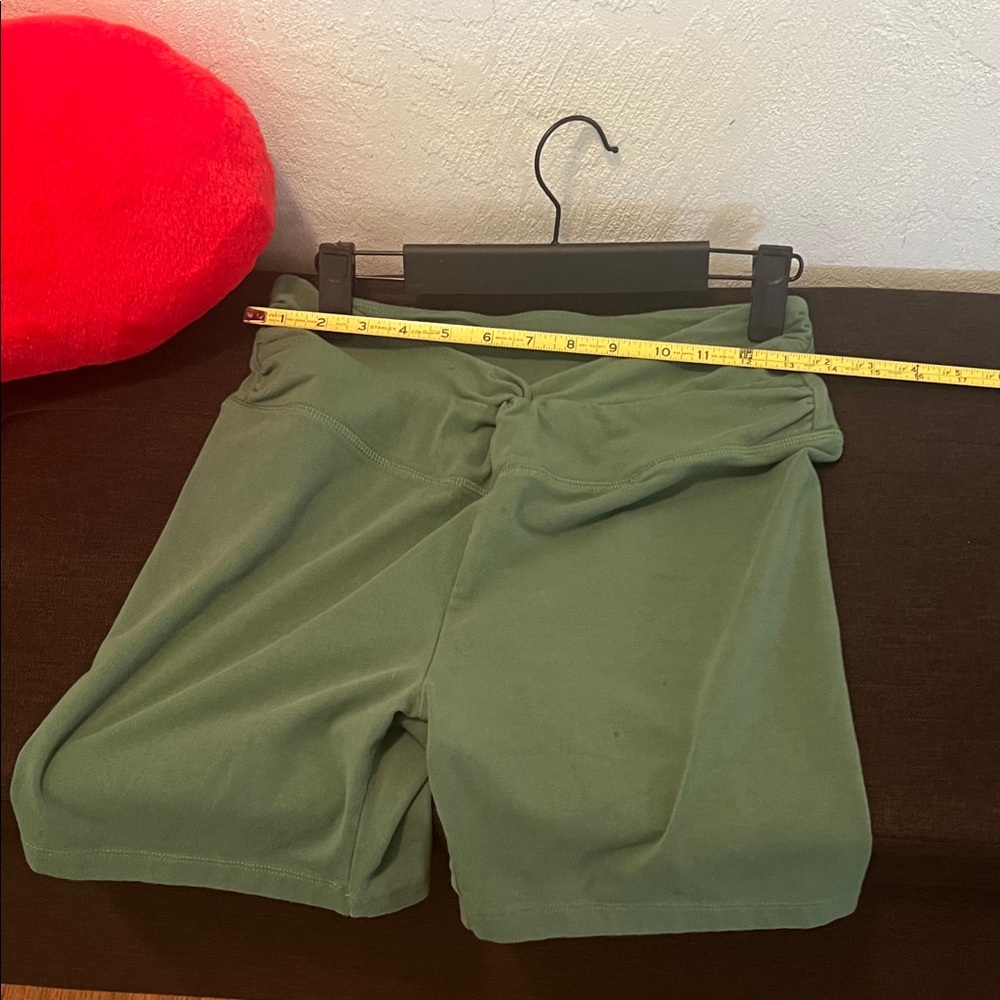 #1398=PINK Victoria's Secret Dark Green Bike Shorts - Picture 4 of 8